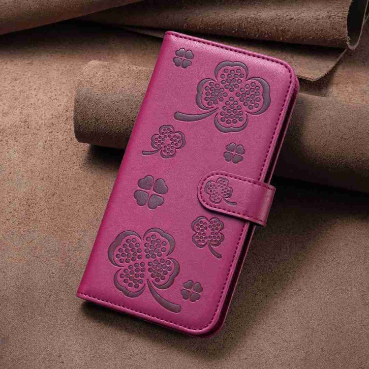 Four-leaf Embossed Leather Phone Case, For Huawei Mate 60 Pro / 60 Pro+, For Huawei Mate 60