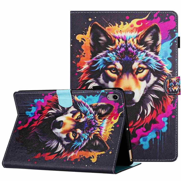Painted Pattern Stitching Smart Leather Tablet Case, For iPad 10th Gen 10.9 2022, For iPad mini 2024 / mini 6, For iPad 11 Pro 2024 / 2020 / Air 4 10.9, For iPad 10.2 2020 / 2019