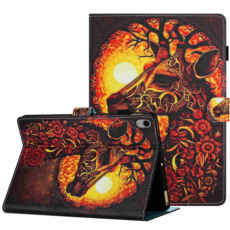 Painted Pattern Stitching Smart Leather Tablet Case, For iPad 10th Gen 10.9 2022, For iPad mini 2024 / mini 6, For iPad 11 Pro 2024 / 2020 / Air 4 10.9, For iPad 10.2 2020 / 2019