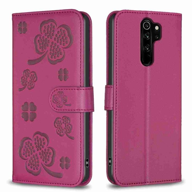 Four-leaf Embossed Leather Phone Case, For Xiaomi Redmi Note 8, For Xiaomi Redmi Note 8 Pro