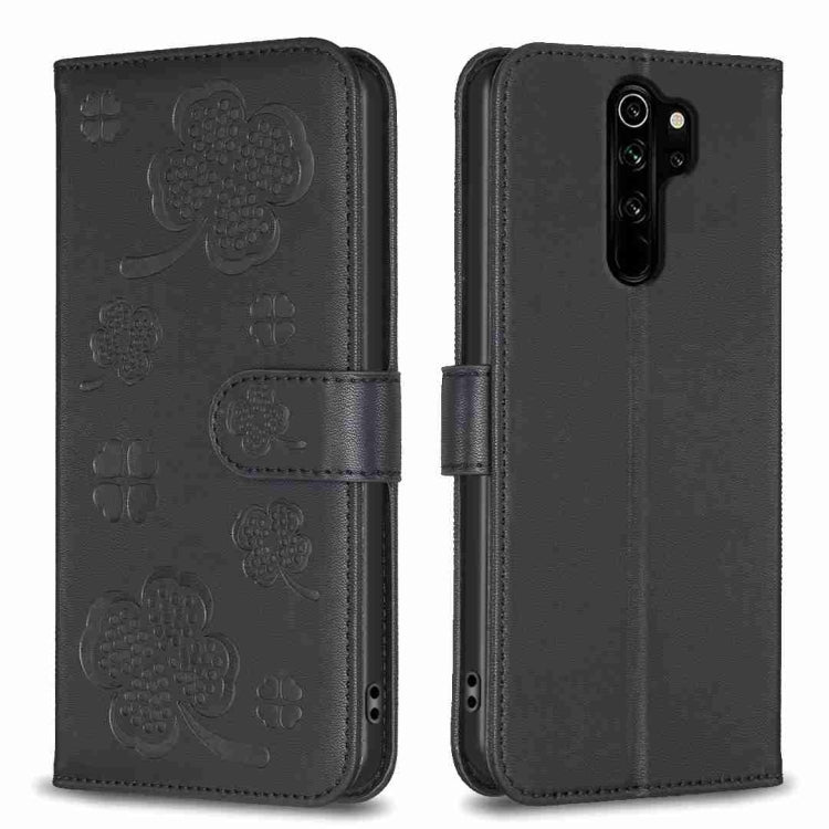 Four-leaf Embossed Leather Phone Case, For Xiaomi Redmi Note 8, For Xiaomi Redmi Note 8 Pro
