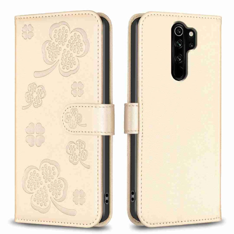 Four-leaf Embossed Leather Phone Case, For Xiaomi Redmi Note 8, For Xiaomi Redmi Note 8 Pro
