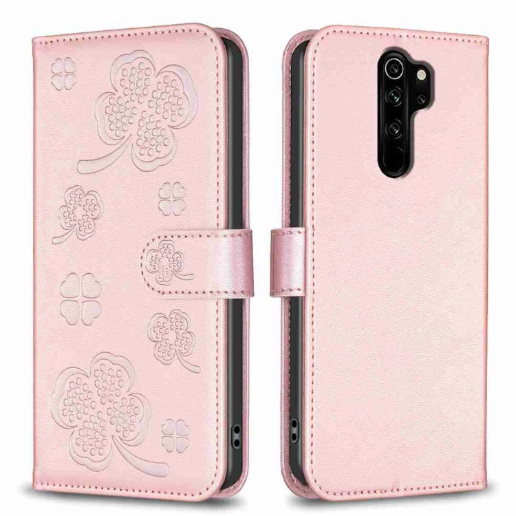 Four-leaf Embossed Leather Phone Case, For Xiaomi Redmi Note 8, For Xiaomi Redmi Note 8 Pro