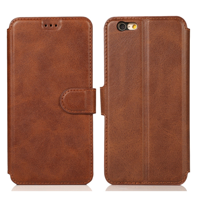 Calf Texture Magnetic Buckle Horizontal Flip Leather Case with Holder & Card Slots & Wallet & Photo Frame, For iPhone 6 / 6s, For iPhone 7 / 8, For iPhone 7 Plus / 8 Plus, For iPhone X / XS