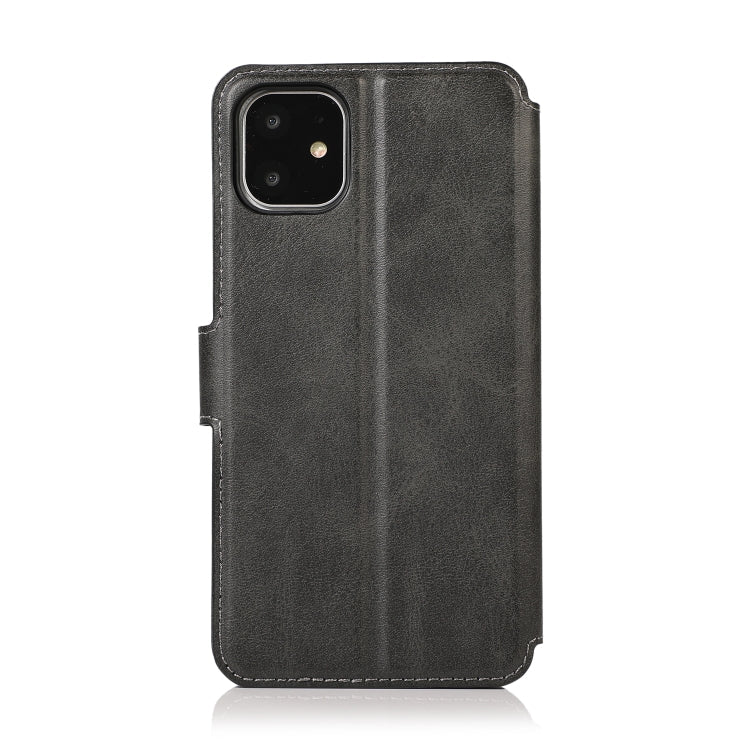 Calf Texture Magnetic Buckle Horizontal Flip Leather Case with Holder & Card Slots & Wallet & Photo Frame, For iPhone 12 / 12 Pro