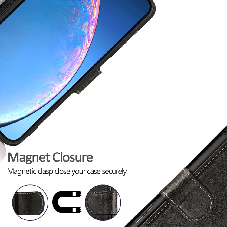Calf Texture Magnetic Buckle Horizontal Flip Leather Case with Holder & Card Slots & Wallet & Photo Frame, For iPhone 12 / 12 Pro
