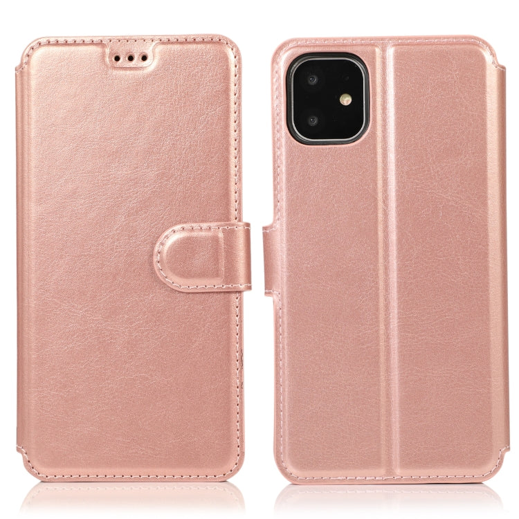 Calf Texture Magnetic Buckle Horizontal Flip Leather Case with Holder & Card Slots & Wallet & Photo Frame, For iPhone 12 / 12 Pro