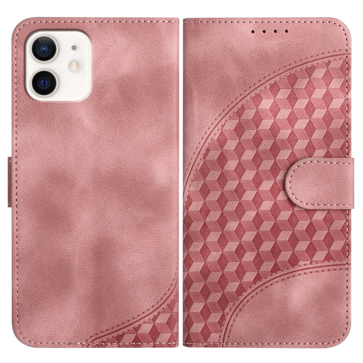 YX0060 Elephant Head Embossed Phone Leather Case with Lanyard, For iPhone 12 mini, For iPhone 11 Pro Max, For iPhone 11
