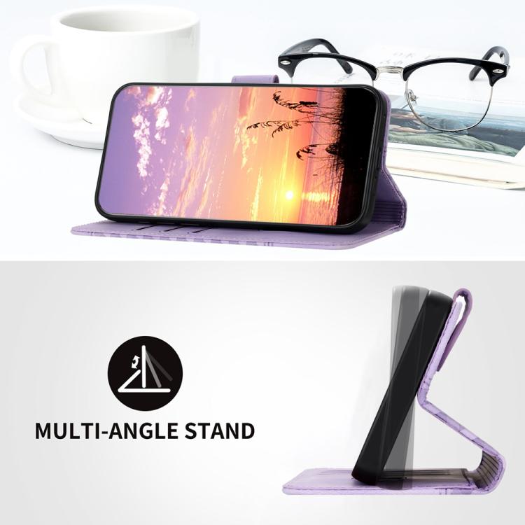 YX0060 Elephant Head Embossed Phone Leather Case with Lanyard, For iPhone 17e / 16e, For iPhone 17 Pro Max, For iPhone 17 Pro