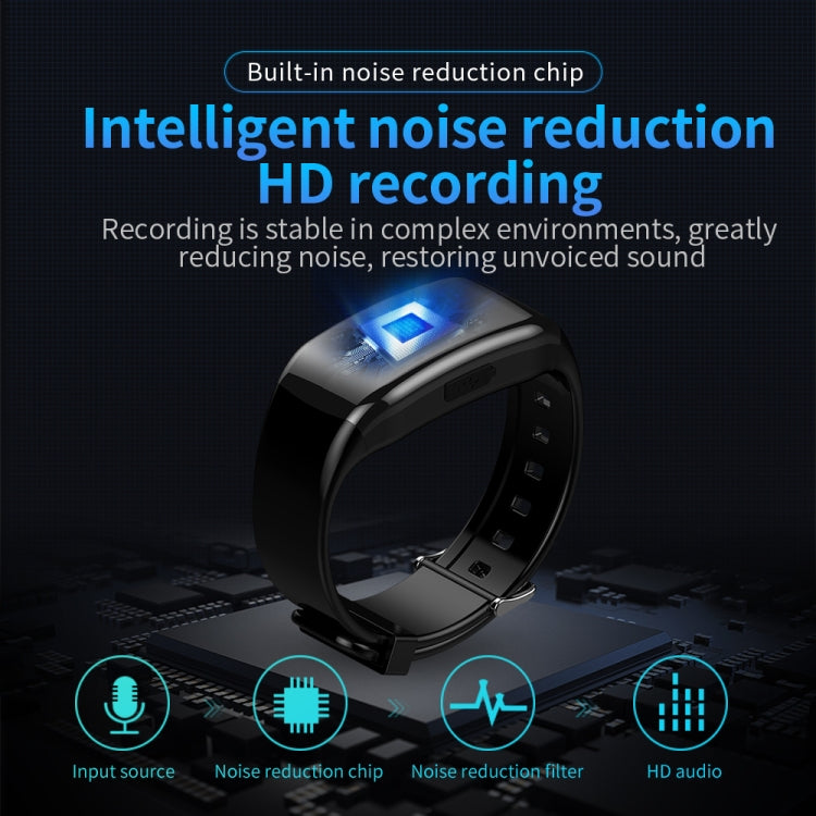JNN C5 HD Noise Reduction Smart Recording Electronic Bracelet, 8GB, 16GB, 32GB, 64GB, 128GB, 256GB