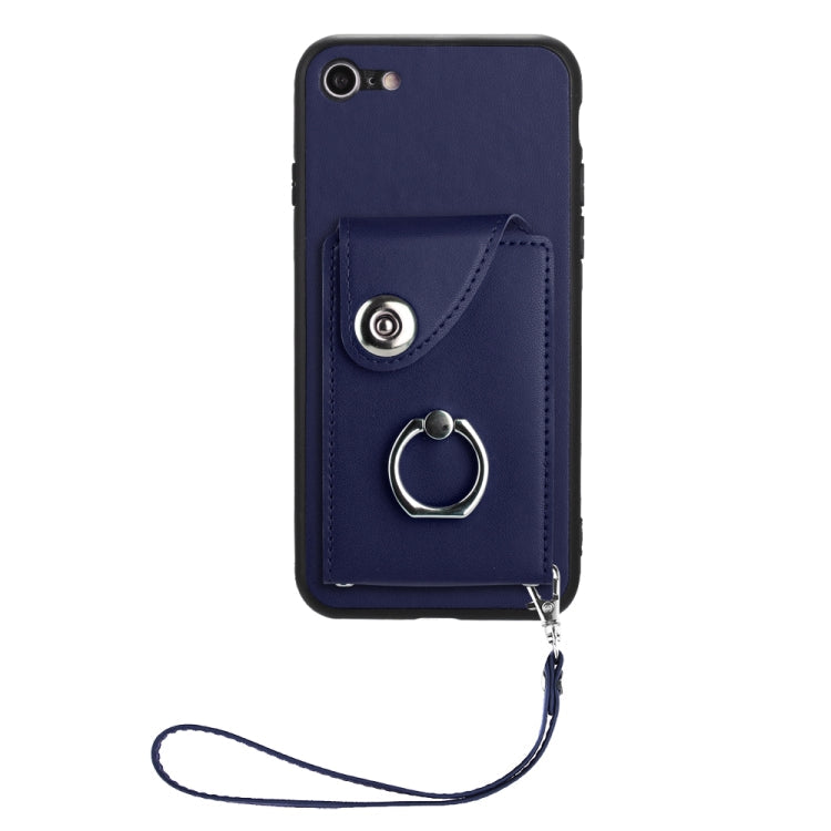Organ Card Bag Ring Holder PU Phone Case with Lanyard, For iPhone SE 2022/SE 2020/6/7/8, For iPhone 13 Pro Max, For iPhone 13 Pro, For iPhone 13
