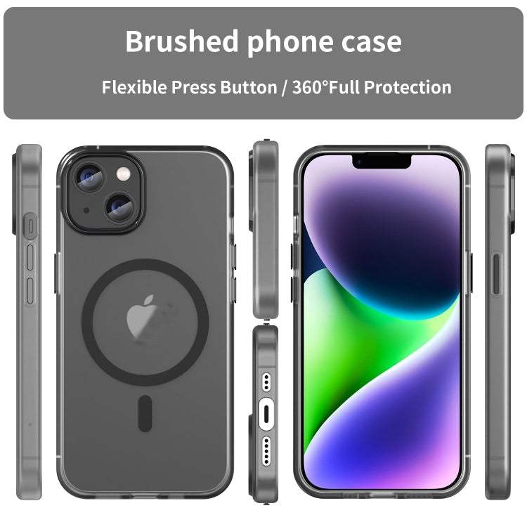 MagSafe Frosted Translucent TPU + PC Full Coverage Phone Case, For iPhone 15 Pro, For iPhone 15 Plus