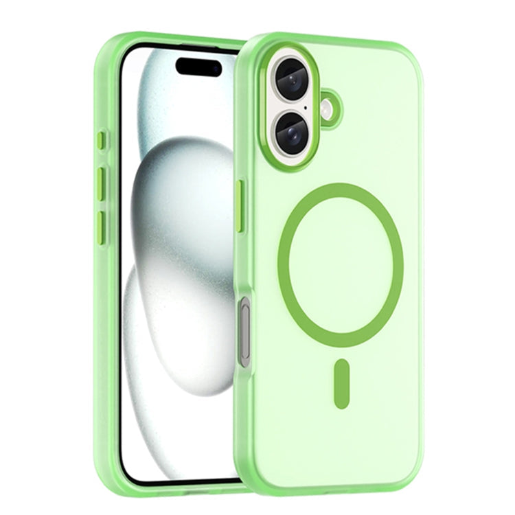 MagSafe Frosted Translucent TPU + PC Full Coverage Phone Case, For iPhone 16 Pro, For iPhone 16 Plus