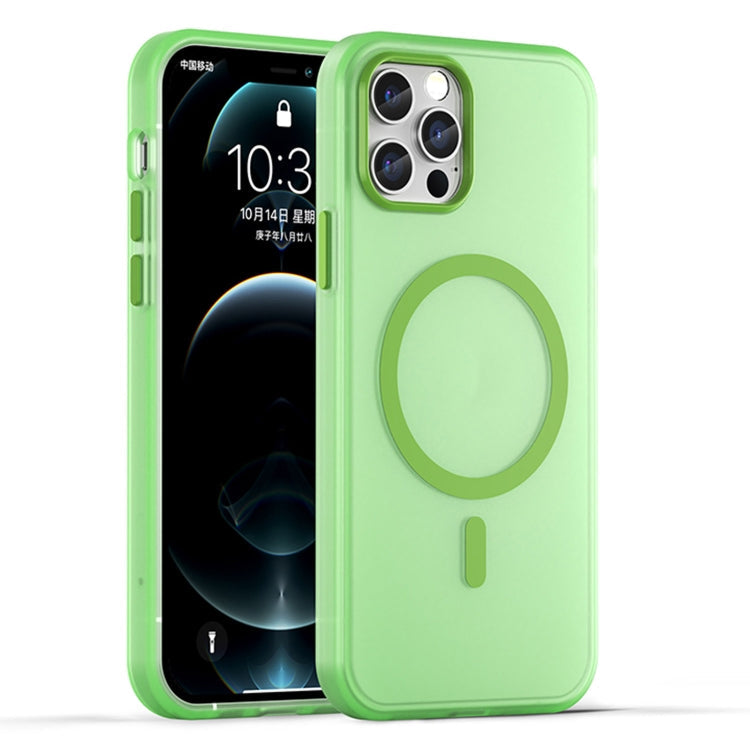 MagSafe Frosted Translucent TPU + PC Full Coverage Phone Case, For iPhone 12 Pro Max, For iPhone 12 Pro