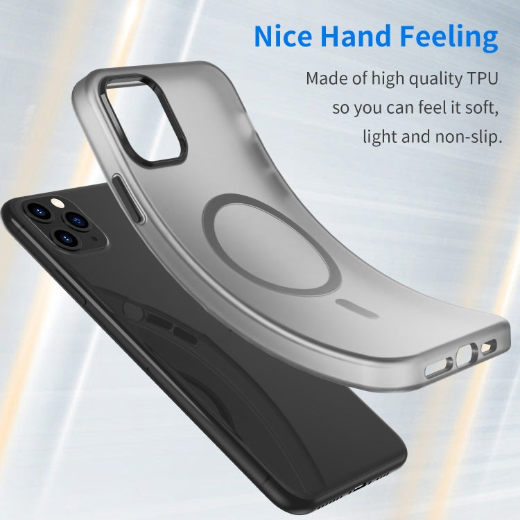 MagSafe Frosted Translucent TPU + PC Full Coverage Phone Case, For iPhone 11 Pro Max, For iPhone 11