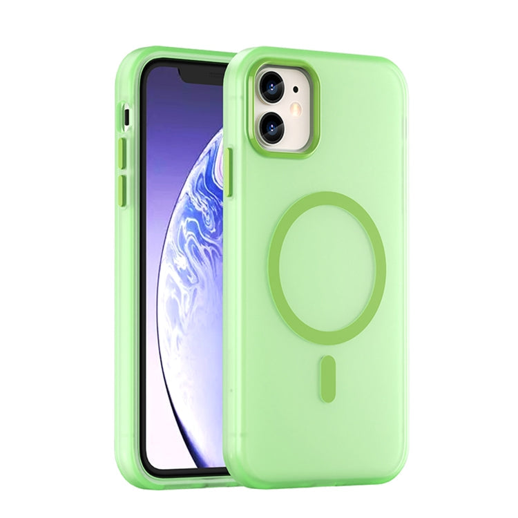 MagSafe Frosted Translucent TPU + PC Full Coverage Phone Case, For iPhone 11 Pro Max, For iPhone 11
