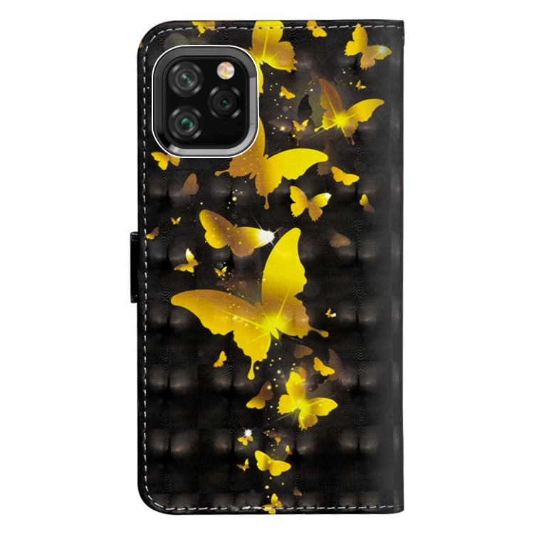 3D Painting Pattern Horizontal Flip TPU + PU Leather Case with Holder & Card Slots & Wallet & Lanyard, For iPhone 11 Pro Max, For iPhone 11 Pro