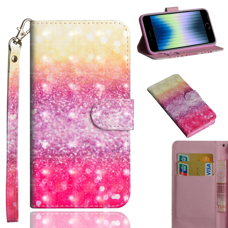 3D Painting Pattern Horizontal Flip TPU + PU Leather Case with Holder & Card Slots & Wallet & Lanyard, For iPhone 11, For iPhone SE 2022 / SE 2020 / 8 / 7