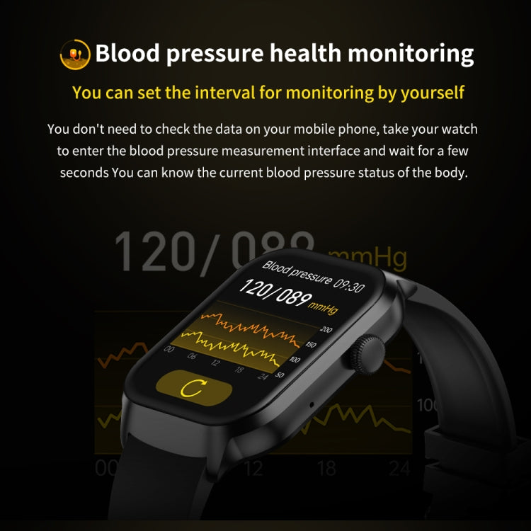 2.01 inch Leather Strap Bluetooth Call Smart Watch Support Heart Rate Monitoring / Non-invasive Blood Sugar, Leather Strap Black, Leather Strap Brown
