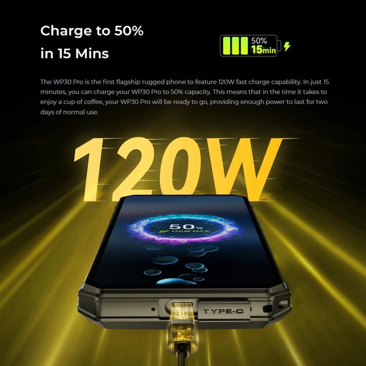 Oukitel WP30 Pro 5G, IP68/IP69K, 108MP Camera, 11000mAh, 6.78 inch + 1.8 inch MediaTek Dimensity 8050 Octa-core 3.0GHz, NFC, OTG, Network: 5G, WP30 Pro 5G 12GB+512GB