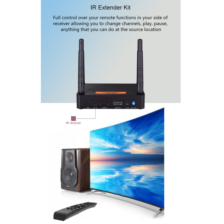 Measy FHD656 Mini 1080P HDMI 1.4 HD Wireless Audio Video Transmitter Receiver Extender Transmission System, Transmission Distance: 100m,, US Plug, EU Plug, AU Plug, UK Plug