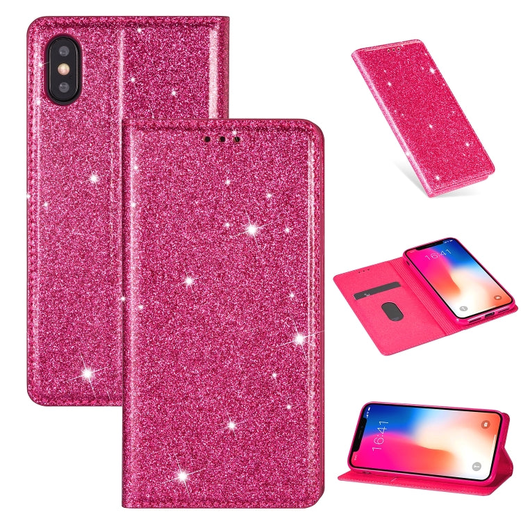 Ultrathin Glitter Magnetic Horizontal Flip Leather Case with Holder & Card Slots, For iPhone 11 Pro, For iPhone 11 Pro Max, For iPhone X / XS, For iPhone XS Max