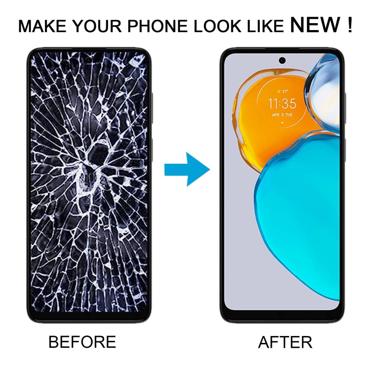 OEM LCD Screen Digitizer Full Assembly with Frame, For Motorola Moto E32, For Motorola Moto G 2022