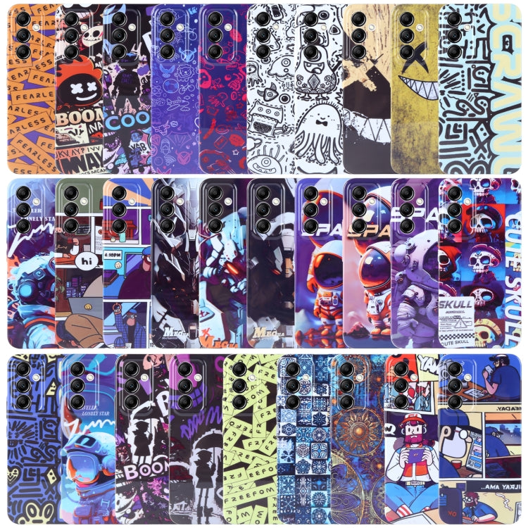 Painted Pattern Precise Hole PC Phone Case, For Samsung Galaxy A12