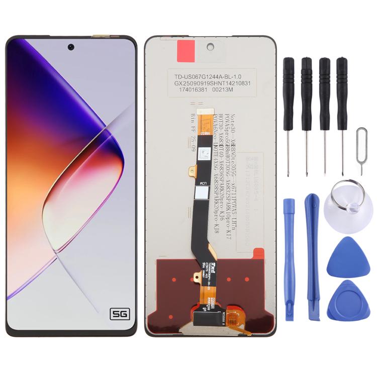 OEM LCD Screen with Digitizer Full Assembly, For Infinix Hot 40 X6836, For Infinix Hot 40i X6528B, For Infinix Smart 8 X6525, For Infinix Zero 30 4G X6731B, For Infinix Zero 30 5G X6731, For Infinix GT 10 Pro X6739, For Infinix Hot 30 5G X6832...