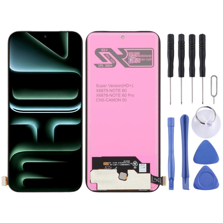 OEM LCD Screen with Digitizer Full Assembly, For Infinix GT 30 5G X6876, For Infinix Hot 60 5G X6726, For Infinix Hot 60 Pro 4G X6885, For Infinix Smart 10 Plus 4G X6725B, For Infinix Smart 10 4G X6725, For Infinix GT 30 Pro 5G X6873...