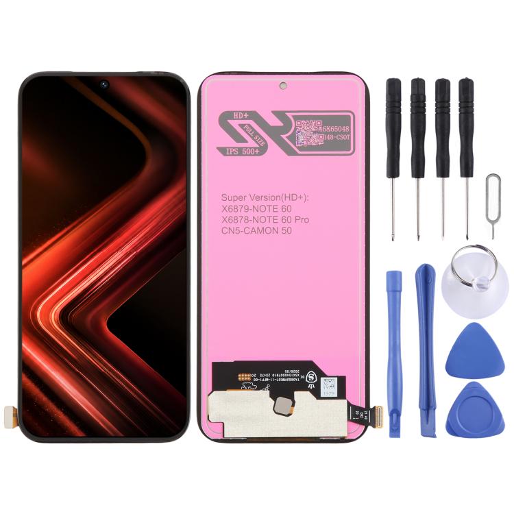 OEM LCD Screen with Digitizer Full Assembly, For Infinix GT 30 5G X6876, For Infinix Hot 60 5G X6726, For Infinix Hot 60 Pro 4G X6885, For Infinix Smart 10 Plus 4G X6725B, For Infinix Smart 10 4G X6725, For Infinix GT 30 Pro 5G X6873...