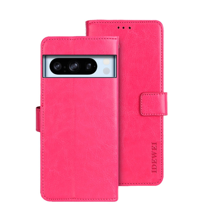 idewei Crazy Horse Texture Leather Phone Case, For Google Pixel 9a, For Google Pixel 8a, For Google Pixel 8 Pro