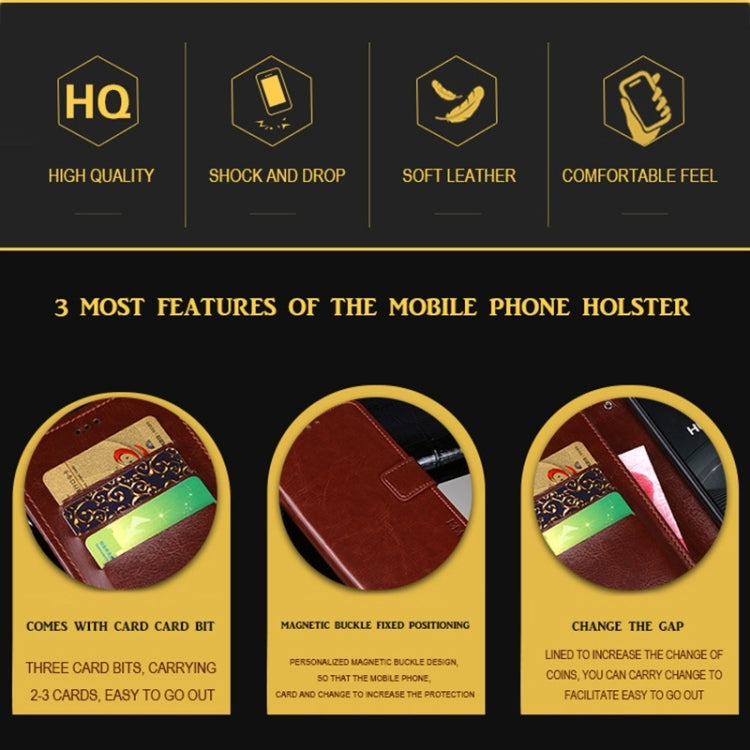 idewei Crazy Horse Texture Leather Phone Case, For OnePlus Nord CE 3 Lite