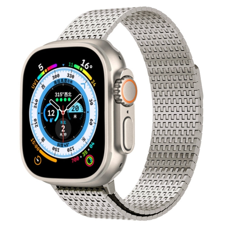 Milanese Loop Magnetic Clasp Stainless Steel Watch Band, For Apple Watch SE 2023 44mm, For Apple Watch SE 2023 40mm, For Apple Watch Ultra 2 49mm, For Apple Watch Series 9 45mm, For Apple Watch Series 9 41mm, For Apple Watch Ultra 49mm
