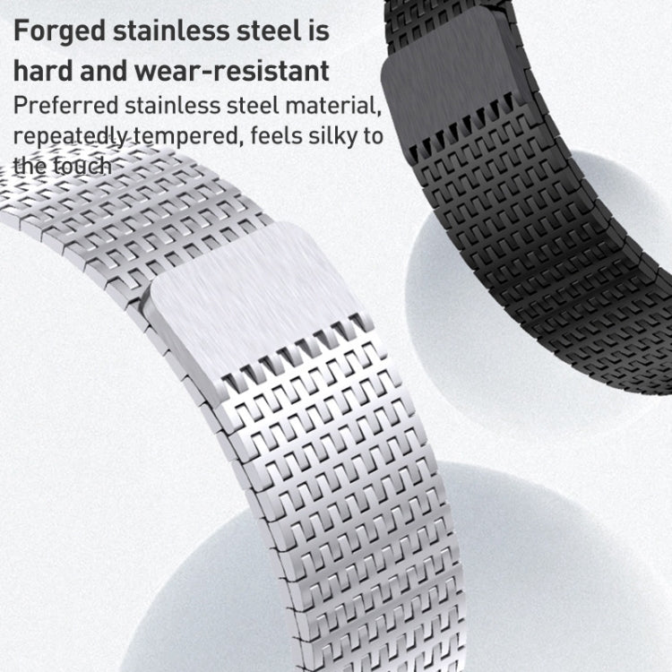 Milanese Loop Magnetic Clasp Stainless Steel Watch Band, For Apple Watch SE 2023 44mm, For Apple Watch SE 2023 40mm, For Apple Watch Ultra 2 49mm, For Apple Watch Series 9 45mm, For Apple Watch Series 9 41mm, For Apple Watch Ultra 49mm