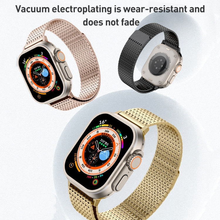 Milanese Loop Magnetic Clasp Stainless Steel Watch Band, For Apple Watch Series 8 41mm, For Apple Watch Series 8 45mm, For Apple Watch SE 2022 40mm, For Apple Watch SE 2022 44mm, For Apple Watch Series 7 41mm, For Apple Watch Series 7 45mm