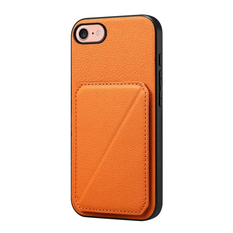 D04 Calf Texture Dual Card Slot Holder Phone Case, For iPhone 17 Pro Max, For iPhone 17 Pro, For iPhone 17, For iPhone Air, For iPhone 7 / 8 / SE 2022, For iPhone 16 Pro Max