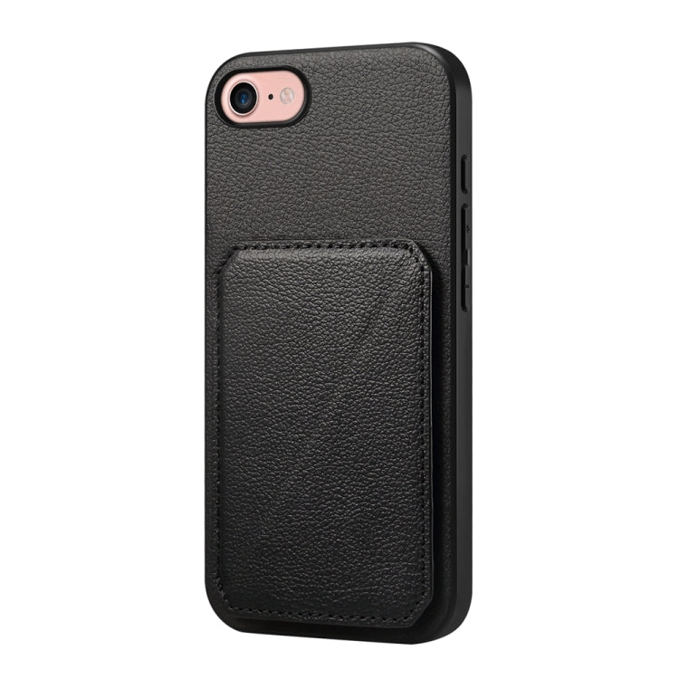 D04 Calf Texture Dual Card Slot Holder Phone Case, For iPhone 17 Pro Max, For iPhone 17 Pro, For iPhone 17, For iPhone Air, For iPhone 7 / 8 / SE 2022, For iPhone 16 Pro Max