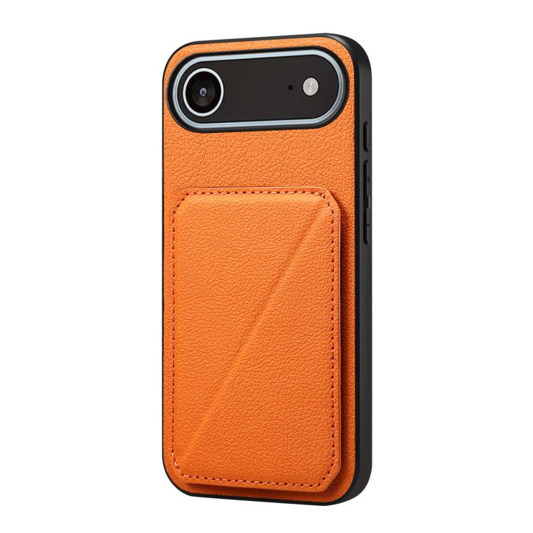 D04 Calf Texture Dual Card Slot Holder Phone Case, For iPhone 17 Pro Max, For iPhone 17 Pro, For iPhone 17, For iPhone Air, For iPhone 7 / 8 / SE 2022, For iPhone 16 Pro Max