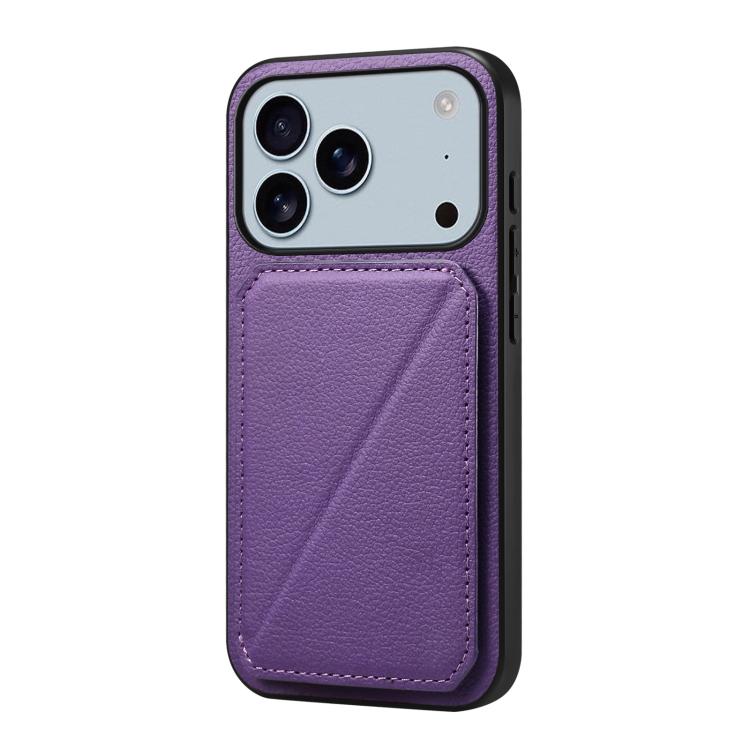 D04 Calf Texture Dual Card Slot Holder Phone Case, For iPhone 17 Pro Max, For iPhone 17 Pro, For iPhone 17, For iPhone Air, For iPhone 7 / 8 / SE 2022, For iPhone 16 Pro Max