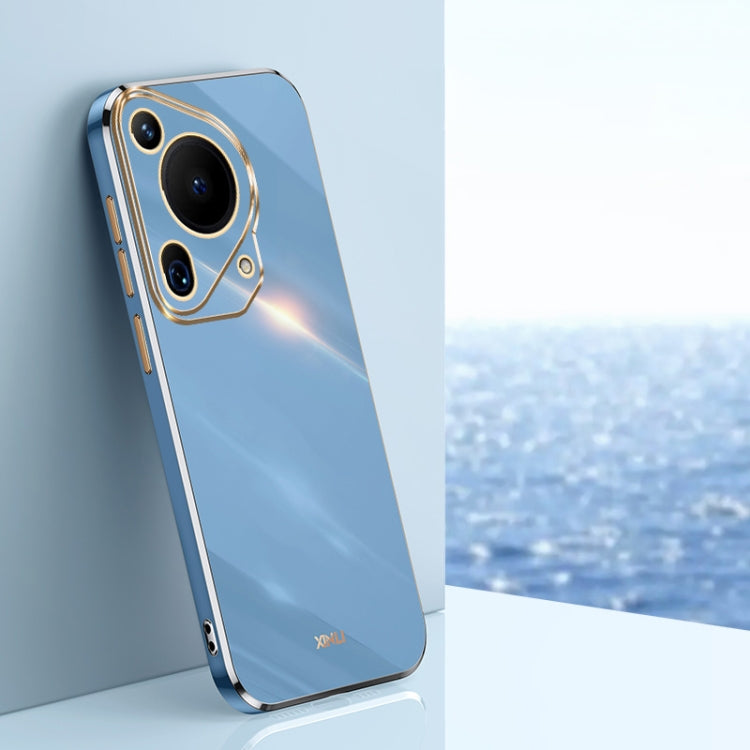 XINLI Straight 6D Plating Gold Edge TPU Phone Case, For Huawei Pura 70 Ultra, For Huawei Nova 12 SE, For Huawei Pura 70 Pro / Pura 70 Pro+