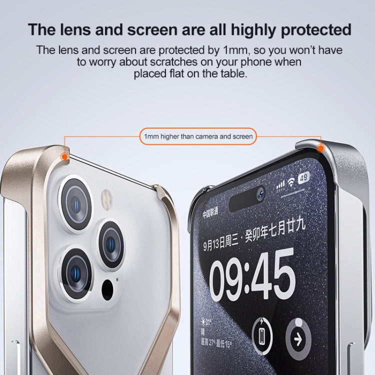 Frameless X-shaped Metal Phone Case, For iPhone 15 Pro Max, For iPhone 15 Pro, For iPhone 15, For iPhone 13 / 14, For iPhone 13 Pro / 14 Pro, For iPhone 13 Pro Max / 14 Pro Max