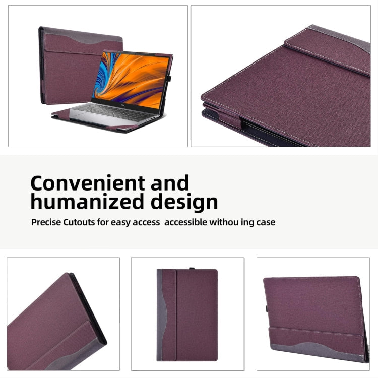 Leather Laptop Shockproof Protective Case, For HP Spectre X360 13 inch 13-ae / 13-ap, For HP Envy X360 13 inch 13-bf / 13t-bf, For HP Spectre X360 14 inch 14-ea / 14-ef, For HP Envy Laptop 14 inch 14t-eb / 14-eb, For HP Envy 16 inch 16-h...
