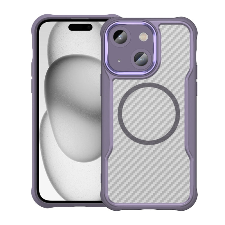 Carbon Fiber Texture MagSafe Translucent Phone Case, For iPhone 15, For iPhone 14 / 13, For iPhone 14 Pro, For iPhone 14 Pro Max, For iPhone 13 Pro Max, For iPhone 13 Pro