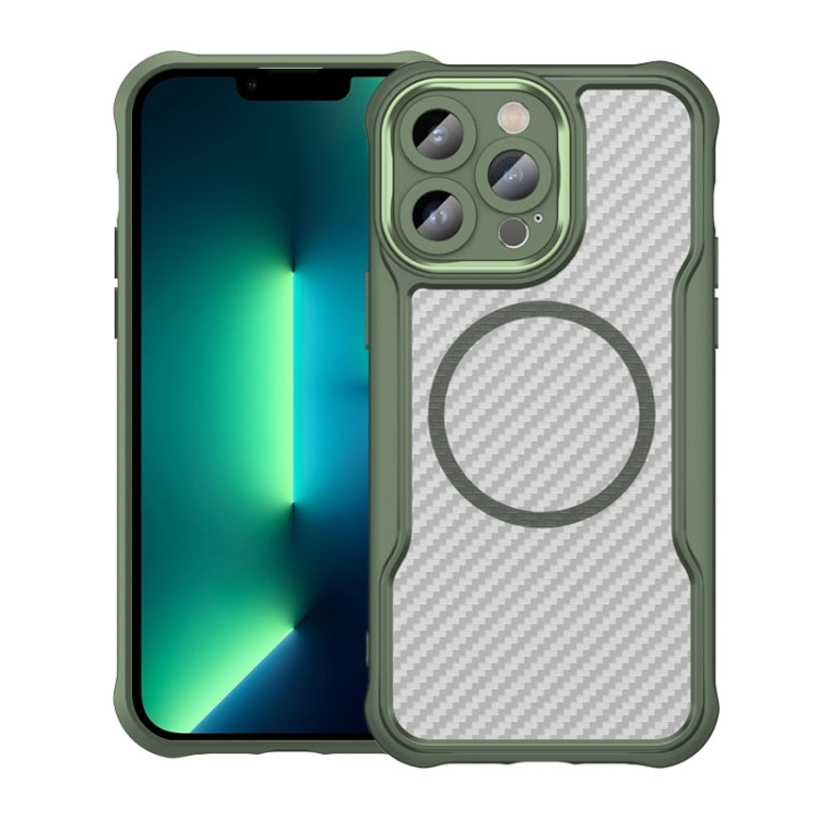 Carbon Fiber Texture MagSafe Translucent Phone Case, For iPhone 15, For iPhone 14 / 13, For iPhone 14 Pro, For iPhone 14 Pro Max, For iPhone 13 Pro Max, For iPhone 13 Pro