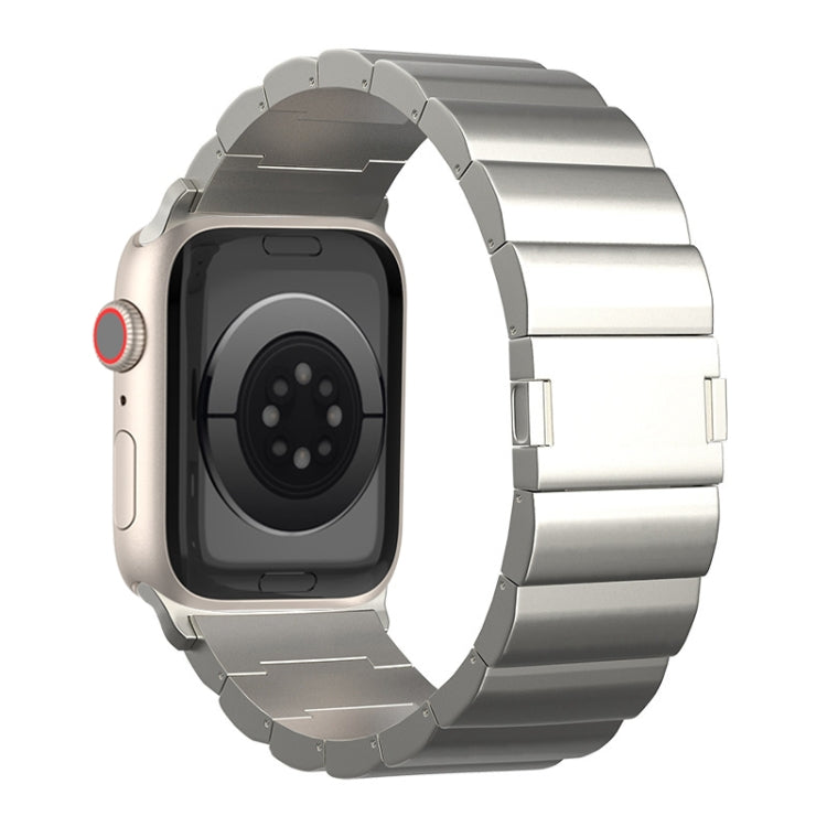 One-Bead Magnetic Buckle Titanium Metal Watch Band, For Apple Watch Series 7 41mm, For Apple Watch Series 7 45mm, For Apple Watch SE 40mm, For Apple Watch SE 44mm, For Apple Watch Series 6 40mm, For Apple Watch Series 6 44mm