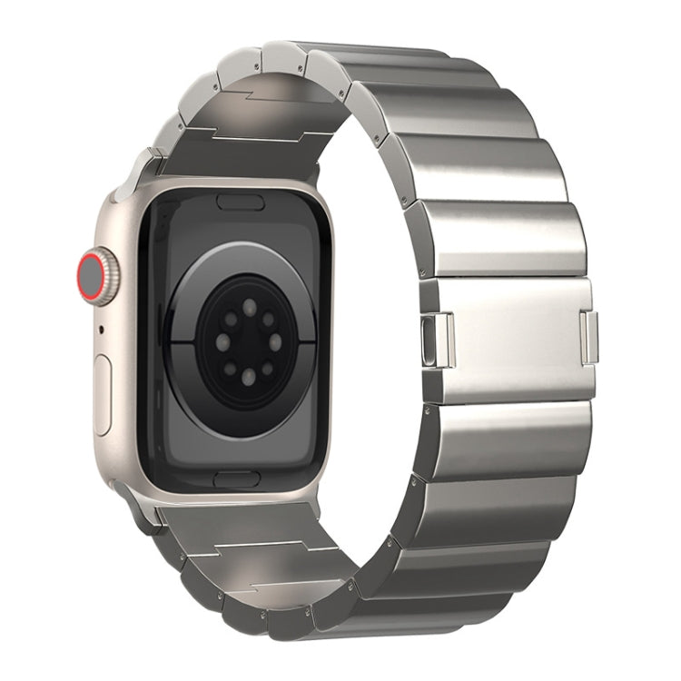 One-Bead Magnetic Buckle Titanium Metal Watch Band, For Apple Watch Series 7 41mm, For Apple Watch Series 7 45mm, For Apple Watch SE 40mm, For Apple Watch SE 44mm, For Apple Watch Series 6 40mm, For Apple Watch Series 6 44mm