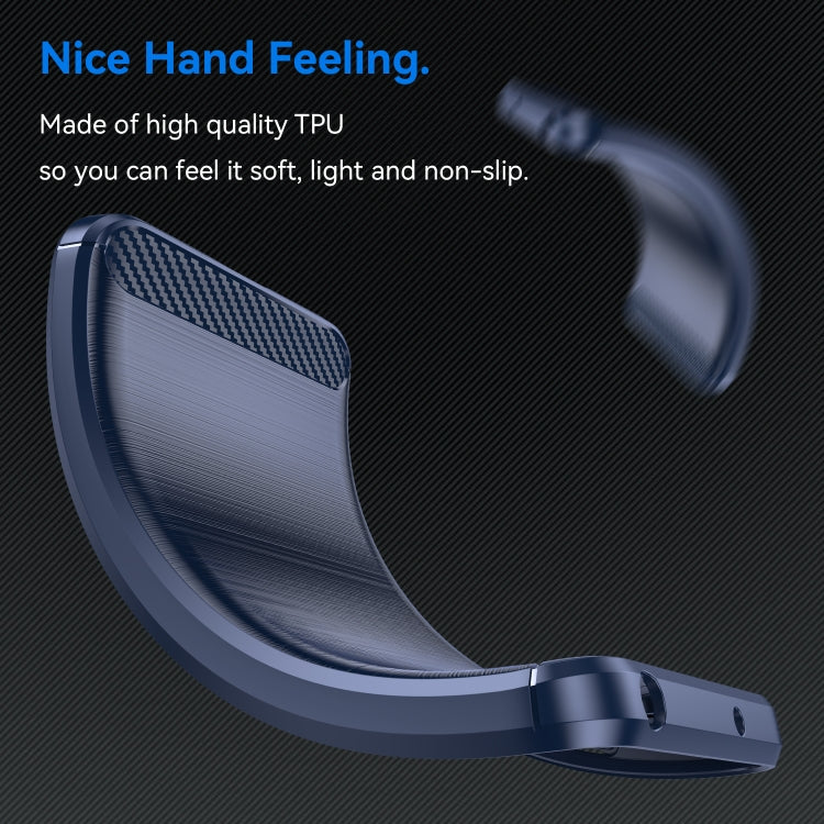 Brushed Texture Carbon Fiber TPU Phone Case, For iPhone 16 Pro Max, For iPhone 16 Pro, For iPhone 16 Plus, For iPhone 16