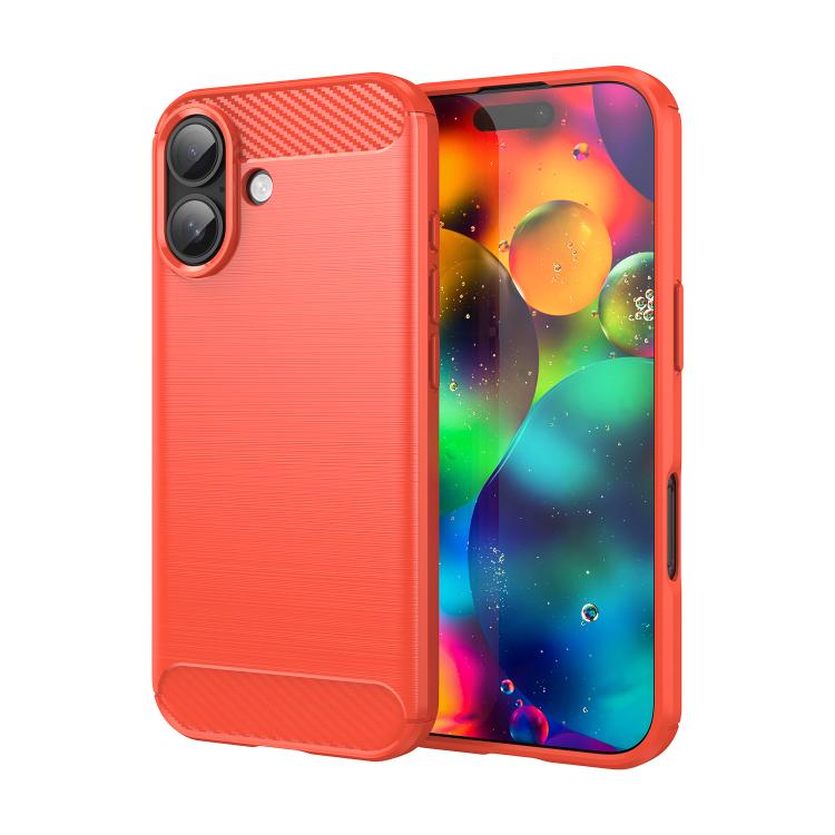 Brushed Texture Carbon Fiber TPU Phone Case, For iPhone 17e / 16e, For iPhone 17 Pro Max, For iPhone 17 Pro, For iPhone 17, For iPhone Air, For iPhone 16 Pro Max, For iPhone 16 Pro, For iPhone 16 Plus