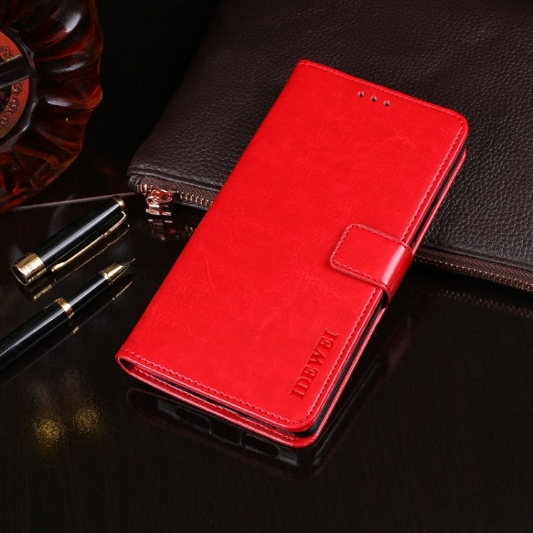 idewei Crazy Horse Texture Horizontal Flip Leather Case with Holder & Card Slots & Wallet, For Cubot P40, For Infinix Hot 9, For Oukitel C19